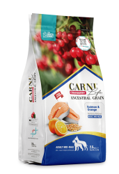 Carni Life Cranberry Ancestral Grain Adult Medıum & Maxi Somonlu & Portakallı Yetişkin Köpek Maması - Carni