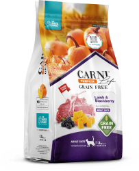Carni Life Pumpkin Adult Tahılsız Kuzu Etli & Böğürtlenli Yetişkin Kedi Maması - Carni